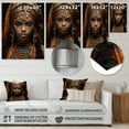 thumbnail image 4 of Designart "Beauty Adorned in Africa III" African Metal Wall Art Prints, 4 of 5