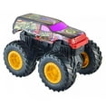 thumbnail image 2 of Hot Wheels Rev Tredz Monster Trucks Splatter Time vs Toadal Terror Set, 2 of 5