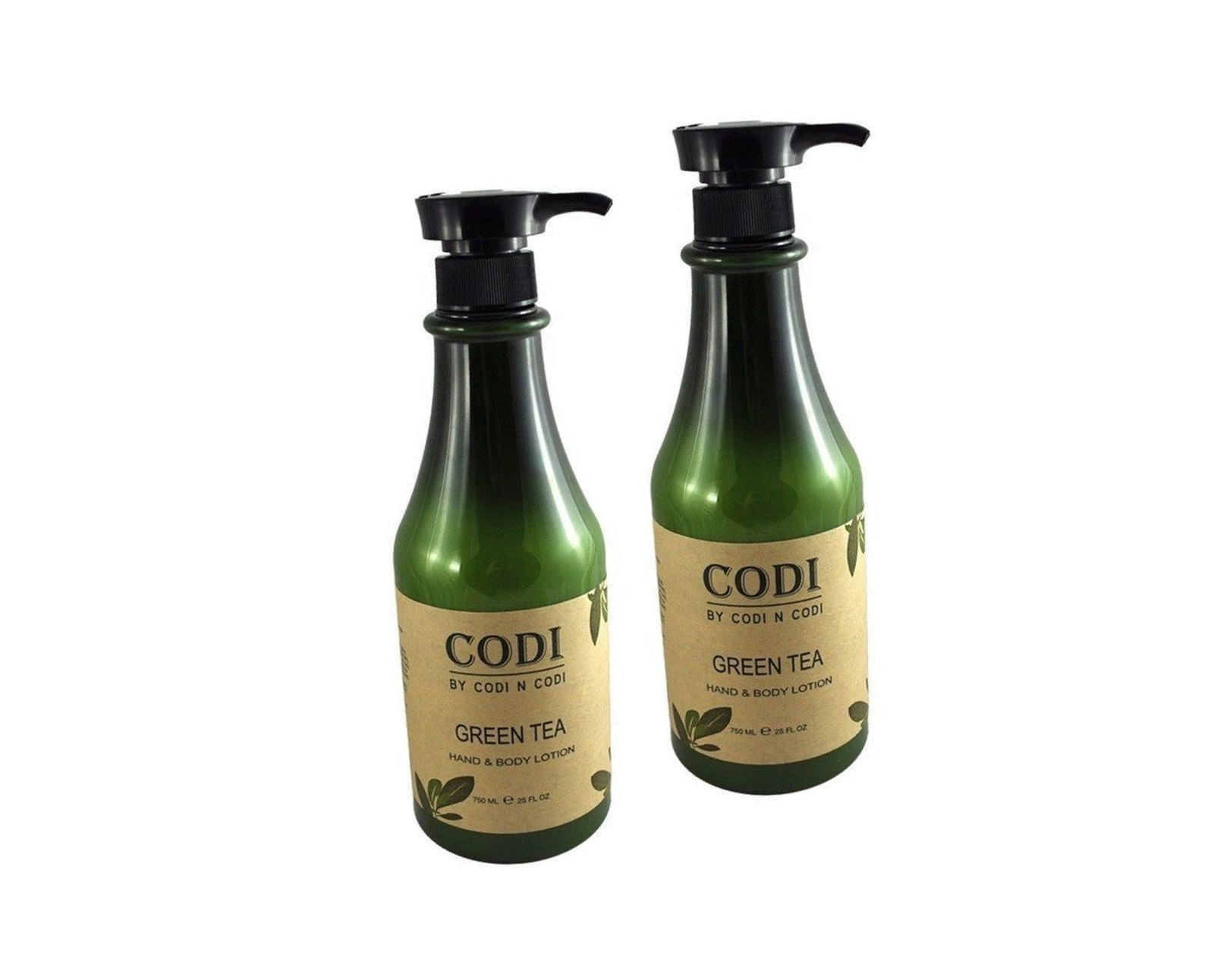 Codi Green Tea Hand & Body Lotion 25 fl oz (Pack of 2)