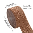 thumbnail image 2 of 10M Adhesive Foam Wall Molding Waterproof Decorative Border For Ceilings Baseboards TV Backdrops And Furniture Edges, 2 of 8