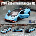 thumbnail image 1 of 1/40 Lamborghini Huracan STO Super Racing Toy Car For Children CCA Diecast Metal Miniature Model Pull Back Collection Gift Boys Blue, 1 of 6