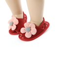 thumbnail image 2 of Infant Baby Girls Sandals Elastic Back Strap Flats Slippers Soft Toddles Princess Shoes, 2 of 8