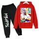 thumbnail image 2 of 2024 Ropa para niños CALIENTE Conjunto de sudadera con capucha para niños más pantalones de sudadera Conjunto de 2 piezas para niños y niñas Mbappe Avatar Estampado Bebé Niña, 2 of 5