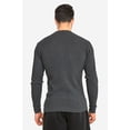 thumbnail image 3 of TheLovely Men's Classic Waffle Knit Medium Weight Thermal 3-Buttons Henley Long Sleeve Tee Shirts Top, 3 of 3