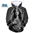 thumbnail image 3 of Sudadera con capucha gráfica de Virgen María ama a todos para hombre, sudaderas informales de gran tamaño personalizadas con estampado 3D, sudaderas para hombres, 3 of 5