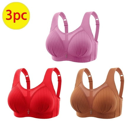 TrendVibe365 Padded Push up Bras for Women Plus Size Multipack Mesh Wirefree Push up Bralettes Padded Adjustable Strap Corset Full Coverage Crop Cami Top Comfy Shapewear Brown 3XL