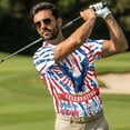 thumbnail image 4 of Aplkyhs Matching Couple Sport Shirts 250th Anniversary Patriotic Quarter Zip Matching Golf Shirts for Couple Lightweight Mens Hawaiian Shirt Moisture Wicking Suitable for Outdoor Sports, 4 of 6