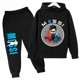 thumbnail image 3 of Conjunto de sudadera con capucha para niños de primavera, conjunto deportivo de 2 piezas, sudadera y pantalones, ropa para niños y niñas con estampado de Messi, ropa para bebés, 3 of 5