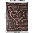 thumbnail image 2 of 30th Birthday Gifts Blankets for Women,Happy 30th Birthday Unique Gifts Throw Blanket for Women Him or Her Women,30thBirthday Decorations Gift Ideas Best Birthday Blanket Rose Gold, 2 of 5