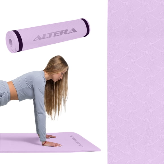 Tapete Para Yoga Altera YOGATPE 9 mm De 183 X 61 Cm C/ Correa Fitness