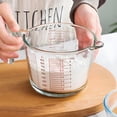 thumbnail image 4 of 3-Piece Heat Resistant Glass Measuring Cup Set, 1/2/4 Cup, Dishwasher Safe, Clear Graduations, 4 of 11