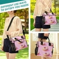 thumbnail image 5 of FORMRS Insulated Lunch Bag for Work School Unisex Large Capacity Cooler with Shoulder Strap, Cartoon Doughnuts, 5 of 6