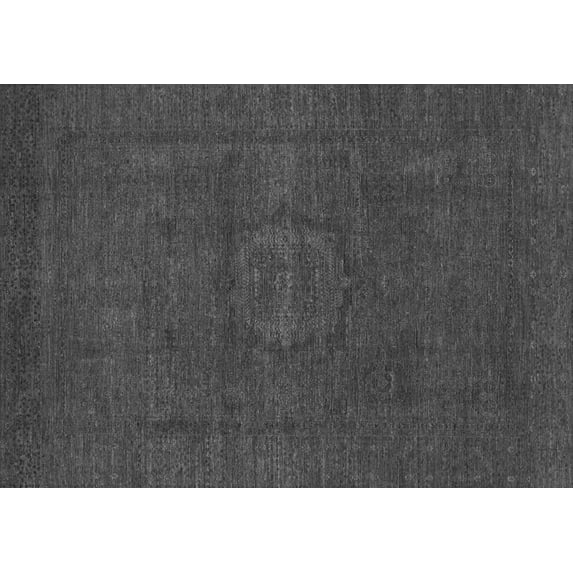 Ahgly Company Indoor Rectangle Abstract Gray Modern Area Rugs, 3' x 5'