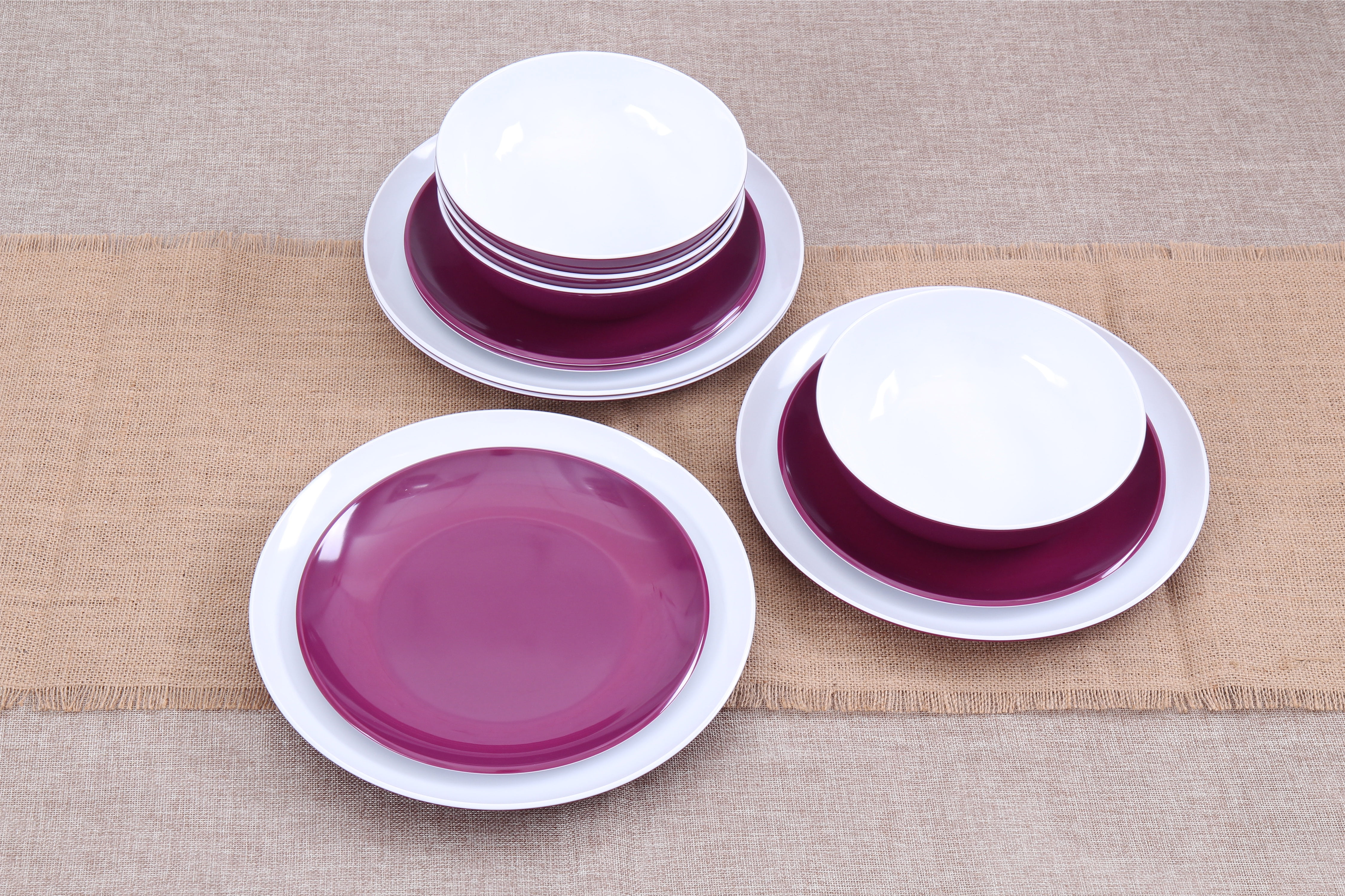 Mainstays Outdoor Melamine Berry Bright Mix and Match Dinner Plates