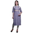 thumbnail image 1 of Bimba Printed Kurta Straight Tunic Tops Women Summer Wear Ladies Kurti, 1 of 5