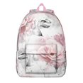 thumbnail image 1 of Modern Summer Backpack - Waterproof Vintage Bookbag with Contemporary Floral Abstraction, 1 of 5