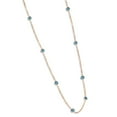 thumbnail image 2 of Pompeii 1 - 5Ct Blue Diamond Station Necklace Diamonds By The Yard 14k Gold 18" Lab Grow, 2 of 2
