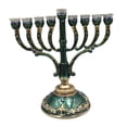 thumbnail image 2 of Hermosa Menorah de Hanukkah estilo clásico para celebración religiosa., 2 of 9