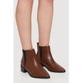 thumbnail image 2 of Women's Trendy Pointy Toe Block Heel Chelsea Boots, 2 of 3