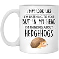 thumbnail image 2 of Q.PaddyShops Hedgehog Mug, 11oz Ceramic Funny Hedgehog Gift, Modern Cylindrical Mug for Hot Drinks, 2 of 2