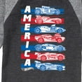 thumbnail image 3 of Hot Wheels - America Cars - Toddler And Youth Raglan Graphic T-Shirt, 3 of 4