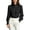 Black, variant on Blouses for Women Dressy Casual Elegant Ruffle Long Sleeve Shirts for Women Loose Fit Soft Versatile Fashion Tops for Women Office Work Daily Wear White M