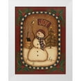 thumbnail image 1 of Lewis, Kim 12x14 White Modern Wood Framed Museum Art Print Titled - Joy Snowman, 1 of 4
