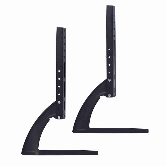 Soporte De Mesa Para TV, Tablero De Acero, Soporte Negro Para TV, Estructura Fuerte Con 4 Soportes Para TV De Mesa Para TV