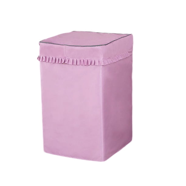 Cateissary Cubierta para lavadora, secadora de ropa, lavadora automática, Protector impermeable, accesorios de baño para dormitorio de Hotel Suministros de limpieza para el hogar Rosado METRO