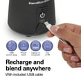 thumbnail image 6 of Hamilton Beach Blend Now Portable Personal Blender for Smoothies with Travel Lid, 16 oz, Black, 6 of 13