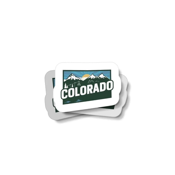 Retro Colorado Waterproof Sticker