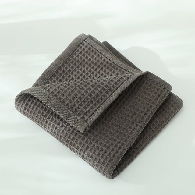 Xiao Hua 2 toallas suaves, marrón oscuro 34x73cm - Juego de toallas de algodón puro para baño, toallas absorbentes para ducha. Estilo A