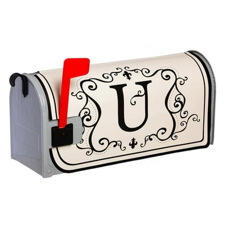 Snow Magnetic Mailbox Cover - Evergreen Flag Monogram Magnetic Mailbox Cover