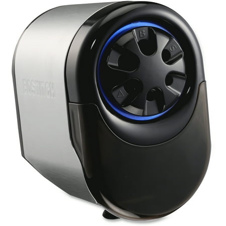 Bostitch QuietSharp Glow Classroom Electric Pencil Sharpener, Silver/Black