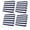 Blue, variant on Outdoor Patio Cushion Covers 2 Pack Classical Stripe Patio Chair Cushion Covers with Ties and Zipper Dark Grey Waterproof Outdoor Seat Cushion Covers for Patio Furniture 22"x20"