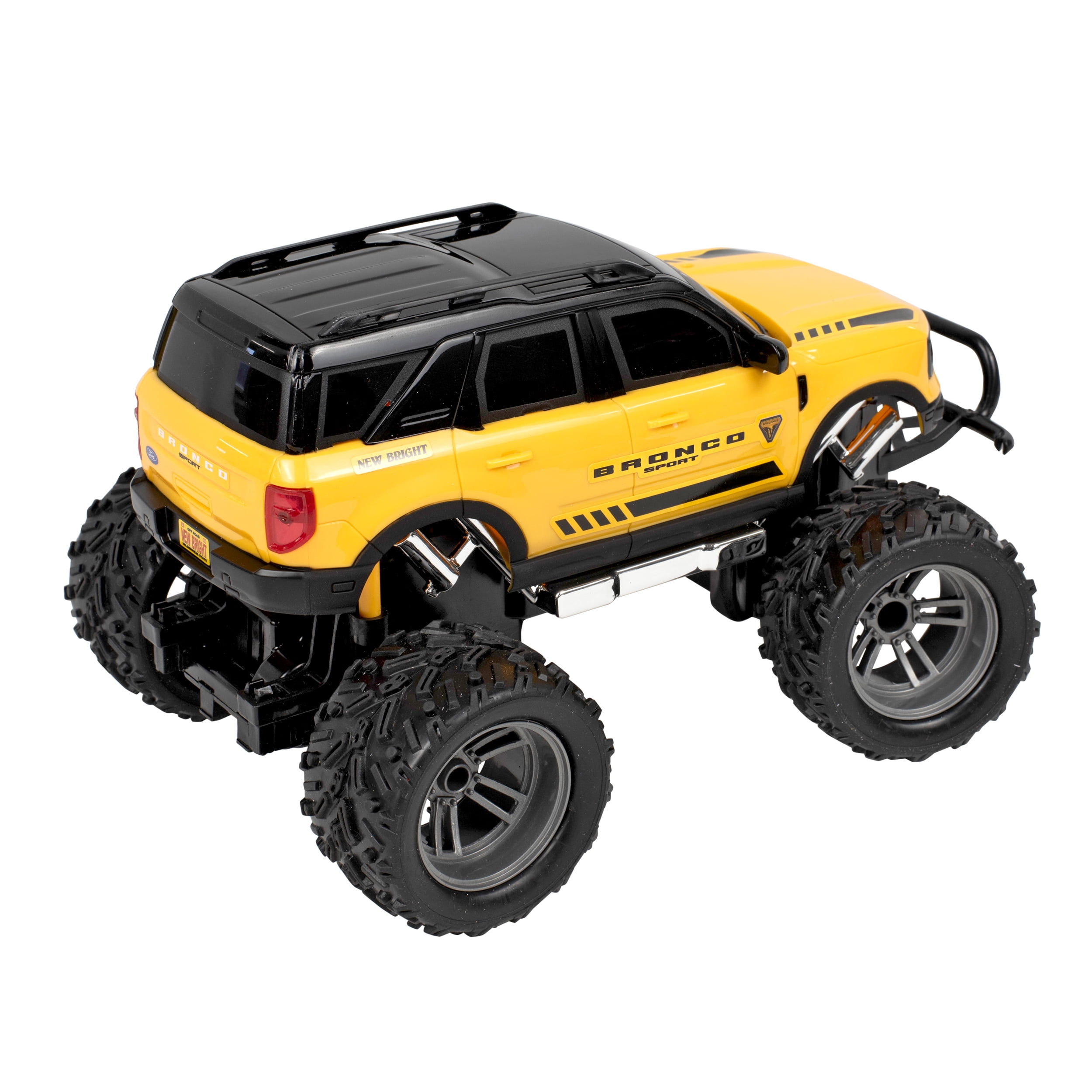 New Bright R/C Trucks Ford Bronco, Full Function, Up to 100' Range, Up to 30 Min Run Time, Yellow, Ages 6+