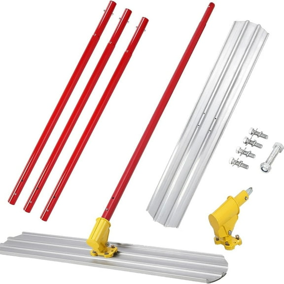 Riedhoff Concrete Bull Float 48'' x 8'', Concrete Float Tool with 3 Extended Handles