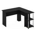 thumbnail image 1 of Pemberly Row L-Shape Desk with Stainless Steel Tubes in Americano, 1 of 6
