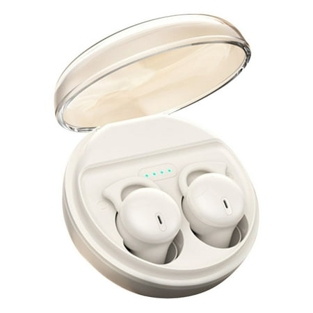 RBCKVXZ Sleep Earbuds Wireless Bluetooth Headset Bluetooth 5.3 Mini In Ear Microphone Wearable Earphones for Sleeping Birthday Gifts on Clearance White