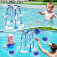 thumbnail image 4 of Canasta de baloncesto para piscina NIPLOOOW 2 en 1 flotante con 4 pelotas y bomba, 4 of 7
