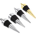 thumbnail image 3 of 4pcs Classic Bottle Stopper Threaded Wine Bottle Stopper Reusable Bottle Stopper, 3 of 9