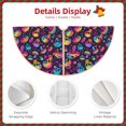 thumbnail image 3 of Sikiie rainbow color mushroom Skull Nativity Christmas Tree Skirt, Jesus Christian Winter Holiday Tree Mat Decoration(30-48IN), 3 of 6