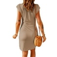thumbnail image 2 of SAYOO Vestido de mujer de manga corta con cuello redondo y corte ajustado de verano SAYOO  Moda, 2 of 3