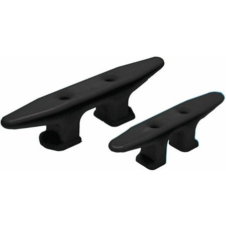 High Density Polyethylene Sheet - Dock Edge Dock Cleat Open Base High Density Polyethylene, Black