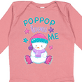 thumbnail image 4 of Inktastic My Pop Pop Loves Me- cute snow baby Boys or Girls Long Sleeve Baby Bodysuit, 4 of 5