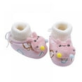 thumbnail image 6 of Infant Baby Cotton Booties Anti Slip Floor Slipper Shoes Socks Grippers Winter Warm Nursling Crib Shoes, 6 of 10