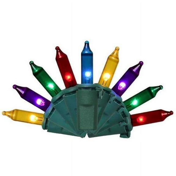 Celebrations 9096711 74.5 ft. Classic LED T5 String Christmas Lights, Multi Color- 300 Count - Pack of 12