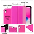 thumbnail image 3 of MoKo Case for iPad (A16) 11th Generation 11 Inch 2025, iPad 10th Generation 10.9 inch 2022, Slim Stand Protective Cover with Hard Translucent Shell Cover, Support Touch ID,Bright Pink, 3 of 8