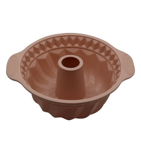 

10inch Non Stick Cake Mold Silicone Round With Handles Wedding Decoration Tool
