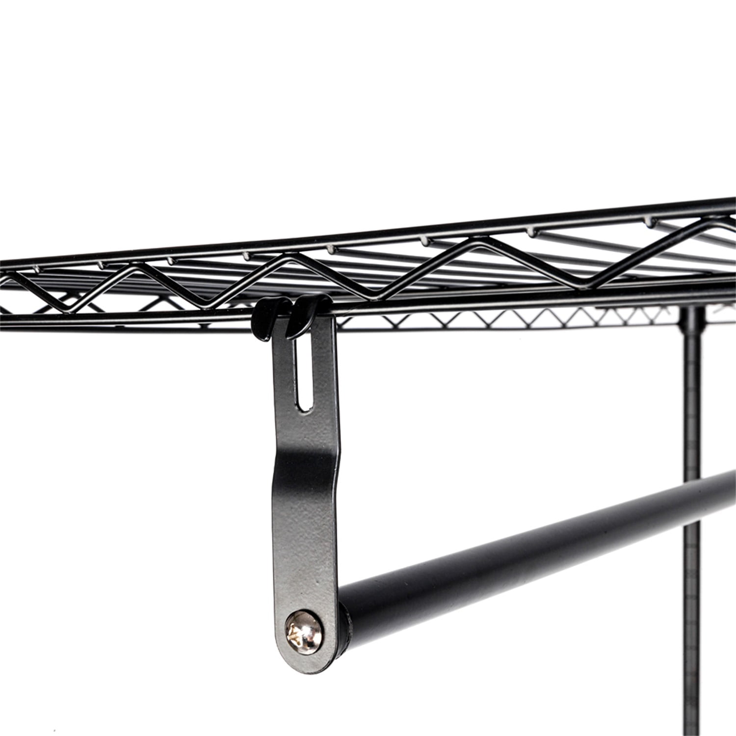 Lowestbest 2 Tier Rod Closet Organizer, Black Lowestbest 2 Tier Rod Closet Organizer, Black